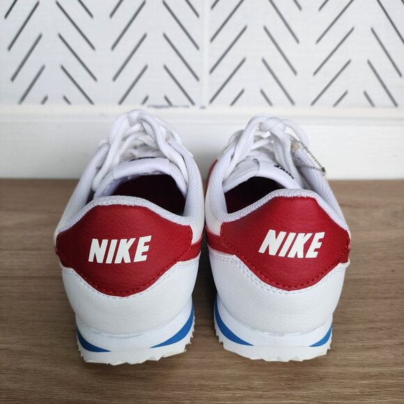 ❤️Nike Cortez Basic SL GS 5.5Y Big Kids Shoes Retro White Red Sneaker 904764-103 - Picture 5 of 12